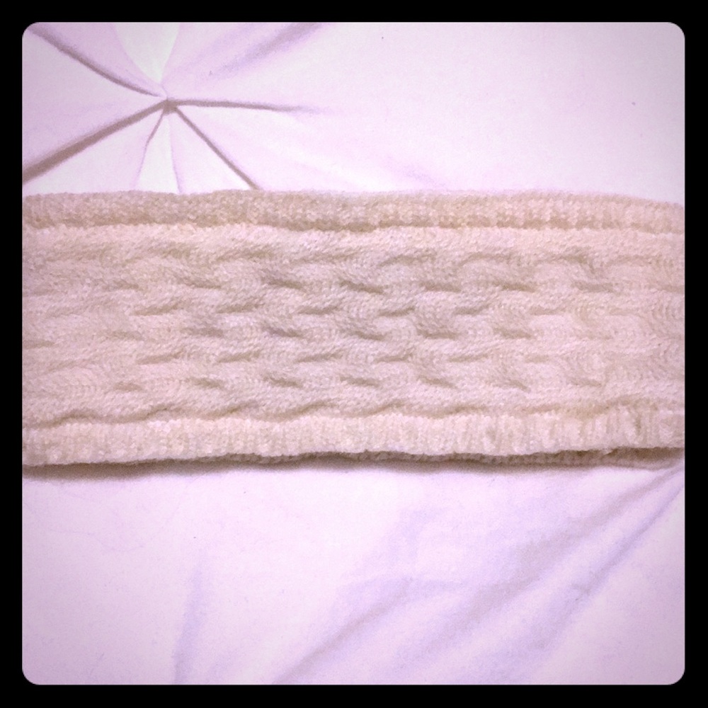 Cream Fleece Lined Headband